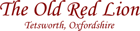 The Old Red Lion, Tetsworth Logo